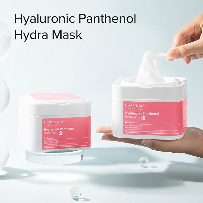 MARY&MAY Hyaluronic Panthenol Hydra Mask 30pcs