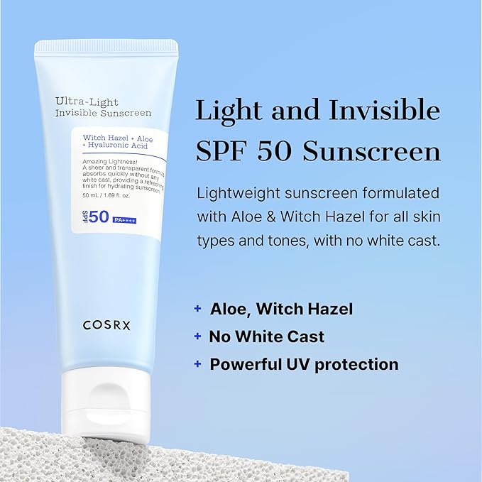 COSRX Ultra-Light Invisible Sunscreen SPF50 PA++++ 50ml