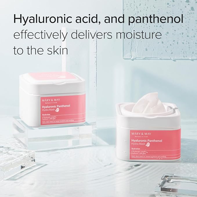 MARY&MAY Hyaluronic Panthenol Hydra Mask 30pcs