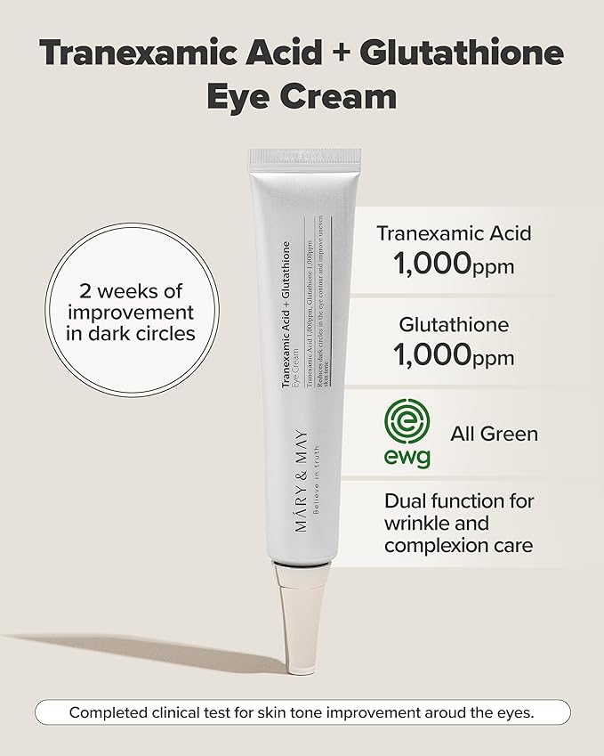 MARY&MAY Tranexamic Acid + Glutathione Eye Cream 30ml