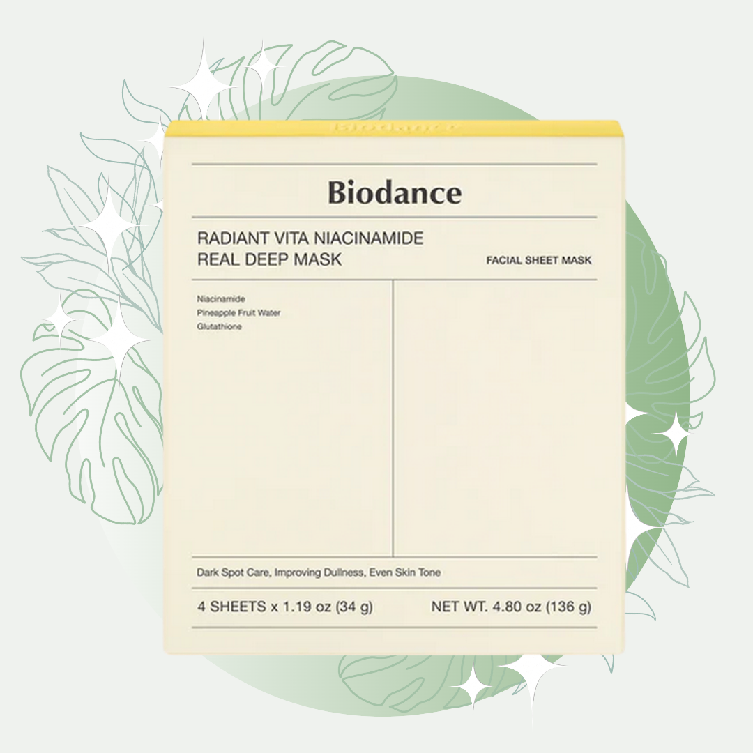 BIODANCE Radiant Vita Niacinamide Real Deep Mask 1Box (34g*4ea)