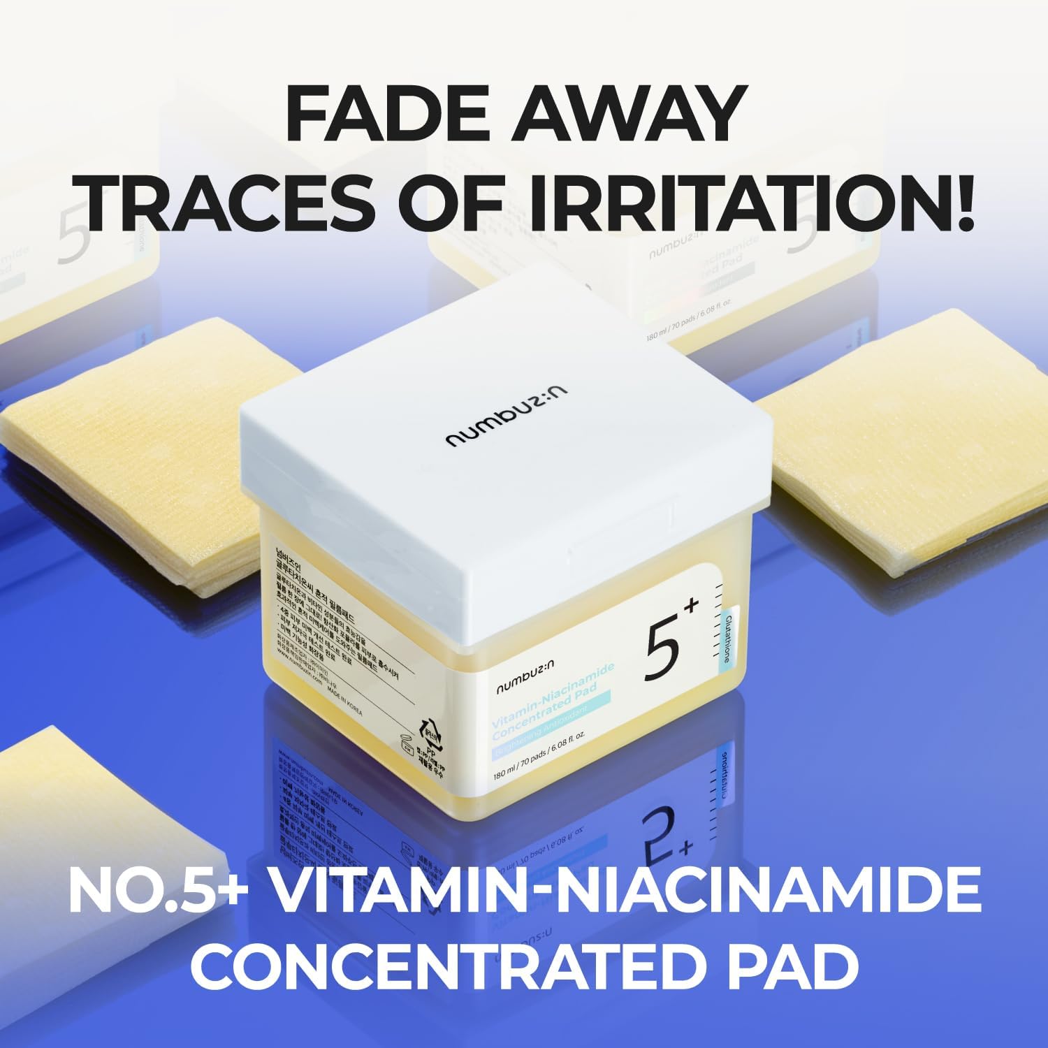 NUMBUZIN No. 5+ Niacinamide Concentrated Toner Pad 180ml/70pads